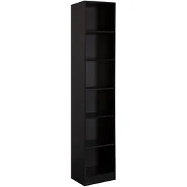Mobili Rebecca Bücherregal 40 x 29,5 x 200 cm Schwarz