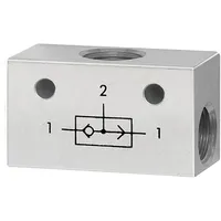 Riegler ODER-Ventil, 3 x G 1/8 Aluminium