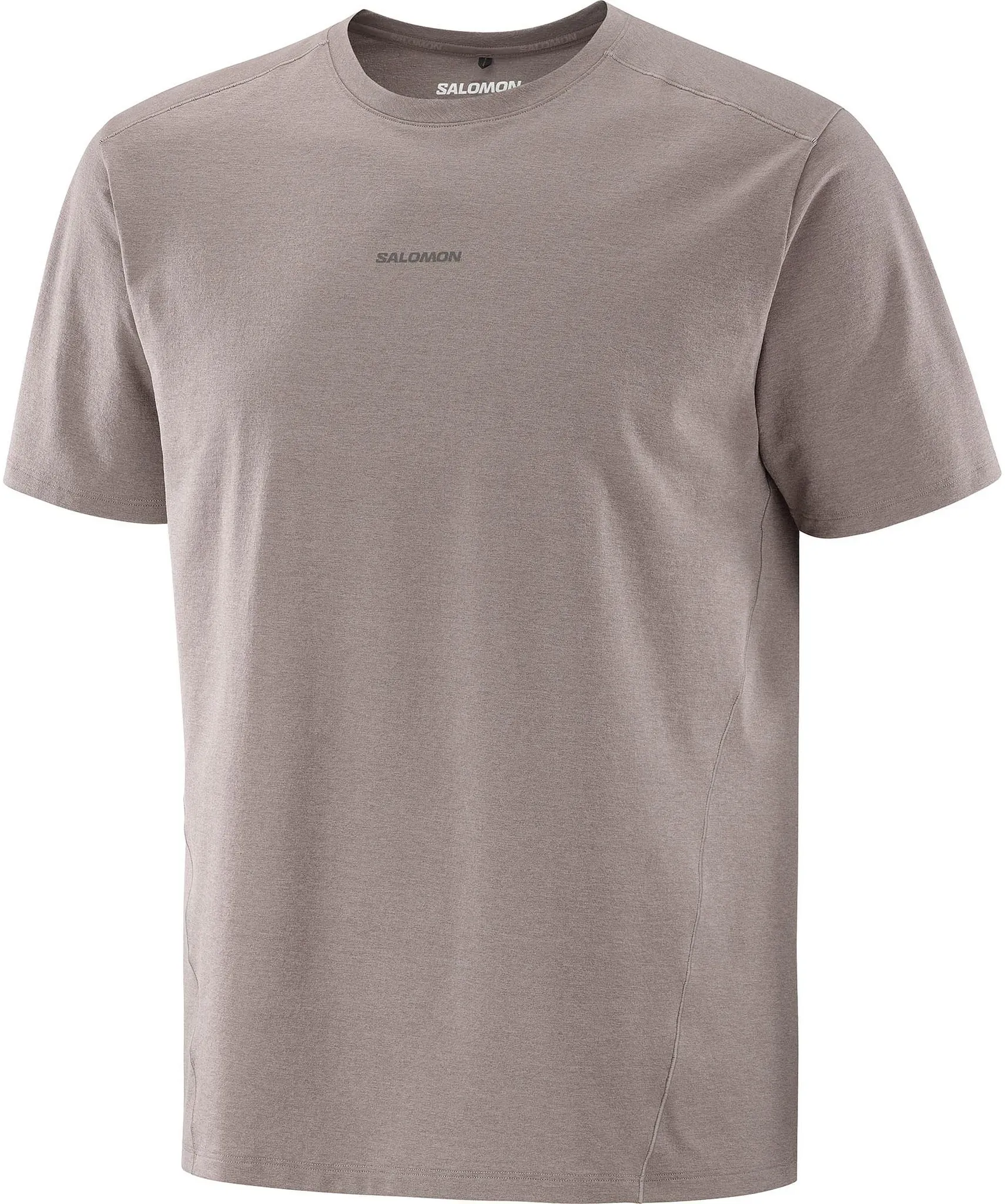Salomon TRACKLINE Funktionsshirt Herren in iron, Größe XL - braun