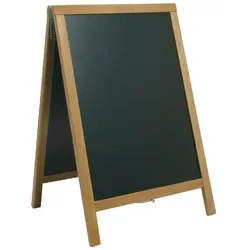 Gastronoble Securit Straßentafel - Teakholz - langlebig