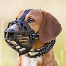 Trixie Muzzle Flex Maulkorb Gummi M–L Schwarz