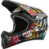 O'Neal Backflip Inked Downhill Helmet (0500-286) grau