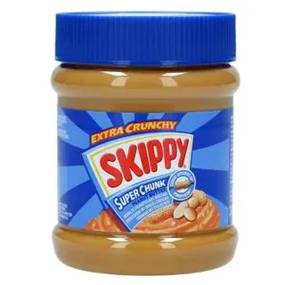 Skippy Erdnussbutter Super Chunk, 91% Erdnuss, ohne Palmöl, 340g