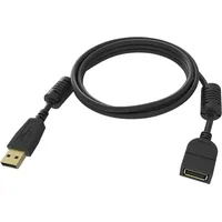 Vision USB-A auf USB-A 2 m Schwarz