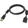 Vision USB-A auf USB-A 2 m Schwarz