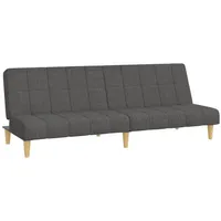 VidaXL Schlafsofa 2-Sitzer Dunkelgrau Stoff