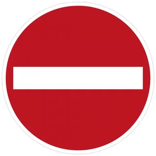 Fußbodenaufkleber - Bodenmakierung "Durchgang verboten" (300x300 mm)