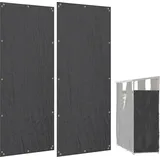 Outsunny Kaminholzregal Abdeckung 148 x 62 cm Wasserdicht 600D Oxford Schwarz