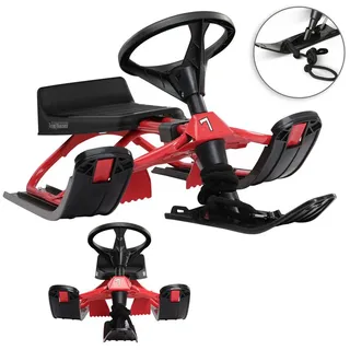 monzana Lenkschlitten Rot bis 75kg