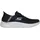 SKECHERS Go Walk Flex Hands Up Herren Slipper, schwarz, Obermaterial: 100% Textilmaterial TEXMAT., Schuhe Wanderschuh