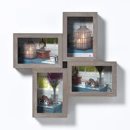 walther design Bilderrahmen Rustic grau 10x15 cm 4 St.