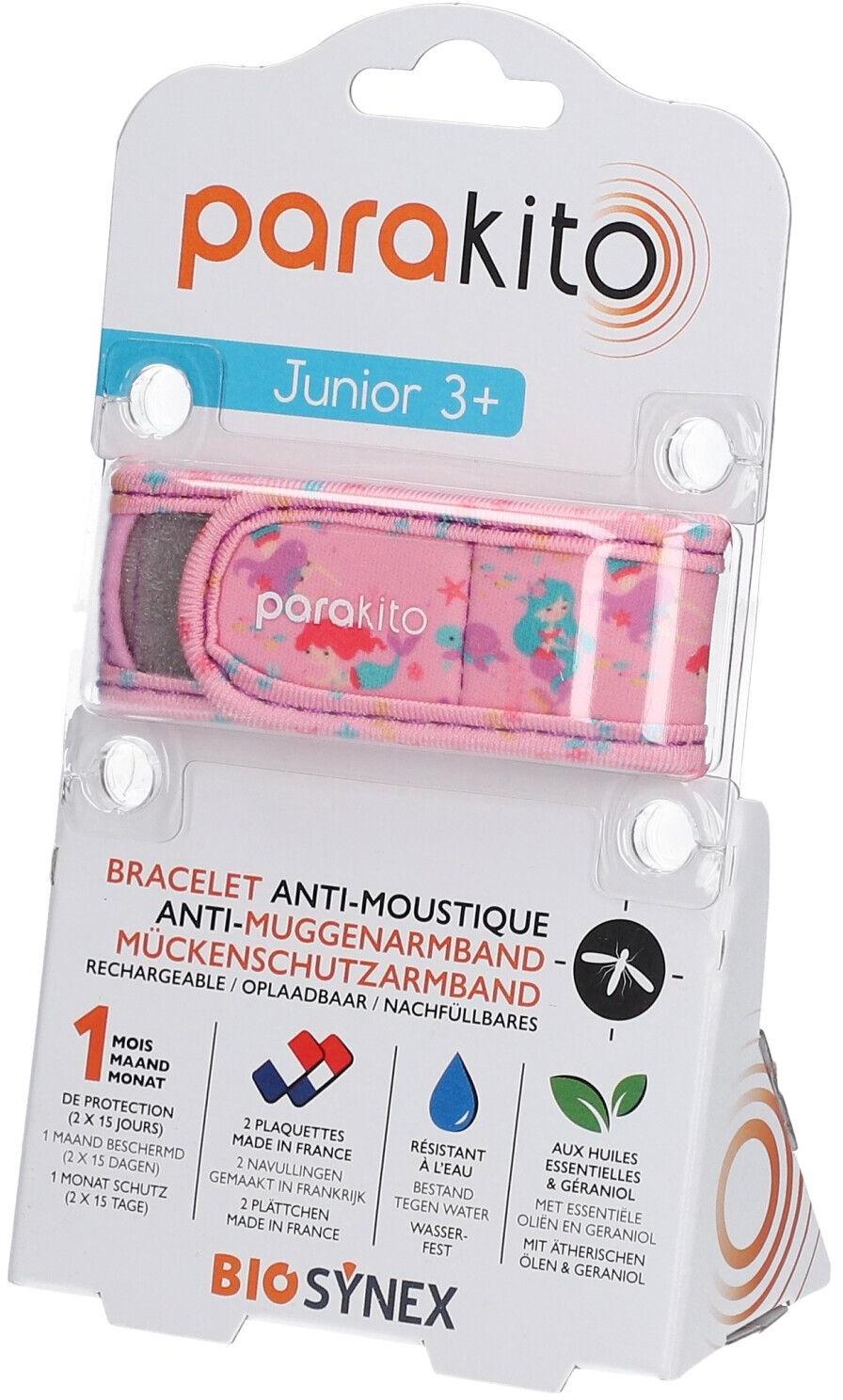 ParaKito Bracelet Anti-Moustiques Junior 3+ Sirènes 1 bracelet(s) 1 pc(s) Bracelet