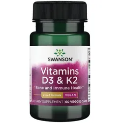 Vitaminen D3 2000 IE & K2 75 mcg 60 Veggie-Kapseln