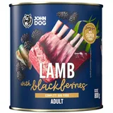 John Dog ADULT LAMM mit Brombeeren 800g Dose