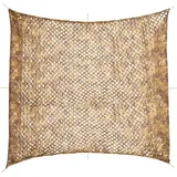 vidaXL Tarnnetz, Camouflage Netz mit Aufbewahrungstasche, Bundeswehr Armee Army Tarnung, Jagd Camping Dekonetz, 521x493cm Sandfarbe