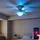 GLOBO RGB LED Deckenventilator 76 cm Silber