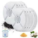 GWAWG 11 Stück Katzenbrunnen Filter Trinkbrunnen Filter mit Dreifacher Filterung aus Baumwolle Harz und Aktivkohle für Katzen und Hunde