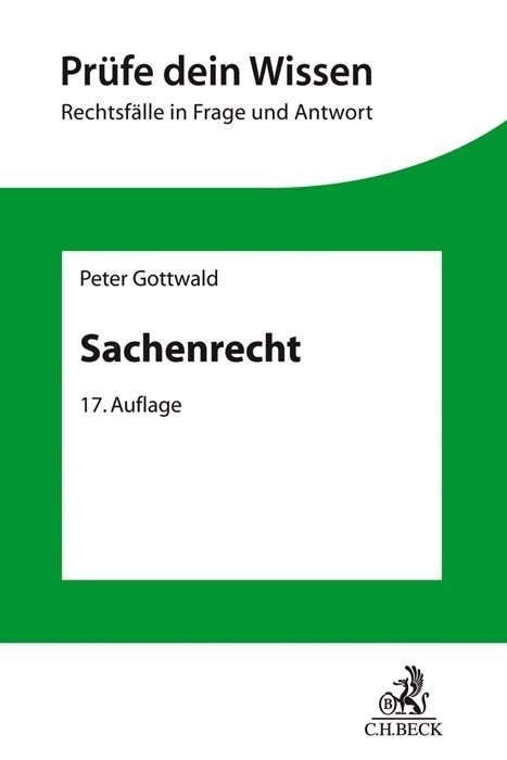 Sachenrecht - Peter Gottwald  Kartoniert (TB)