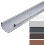Inefa Dachrinne halbrund 200 cm NW 125 Kunststoff PVC Grau