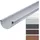 Inefa Dachrinne halbrund 200 cm NW 125 Kunststoff PVC Grau