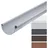 Inefa Dachrinne halbrund 200 cm NW 125 Kunststoff PVC Grau