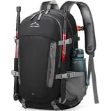 igolumon Wanderrucksack 40L Wasserdichter Rucksack Schwarz Trekking Outdoor