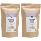 Flohsamenschalen gemahlen Bio Pulver 2x 2x400 g
