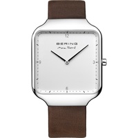 Bering Herren Uhr Armbanduhr Max René Ultra Slim - 15836-504 Leder