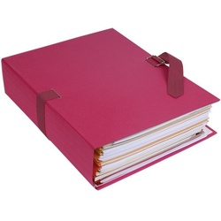 EXACOMPTA 10er-Pack Dokumentenmappe »Papier toillé« rot, 24x32 cm