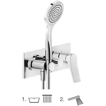 GESSI Rilievo Einhandwannenmischer Weiß