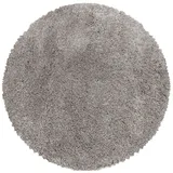 KADIMA DESIGN Hochflorteppich Shaggy Einfarbig Weich Flauschig Waschbar Strapazierfähig Schlafzimmer Rund Beige 120x120 cm – SALZACH von Kadima Design
