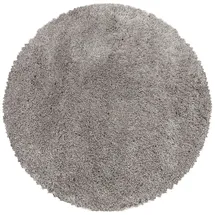 KADIMA DESIGN Hochflorteppich Shaggy Einfarbig Weich Flauschig Waschbar Strapazierfähig Schlafzimmer Rund Beige 120x120 cm – SALZACH von Kadima Design