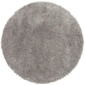 KADIMA DESIGN Hochflorteppich Shaggy Einfarbig Weich Flauschig Waschbar Strapazierfähig Schlafzimmer Rund Beige 120x120 cm – SALZACH von Kadima Design