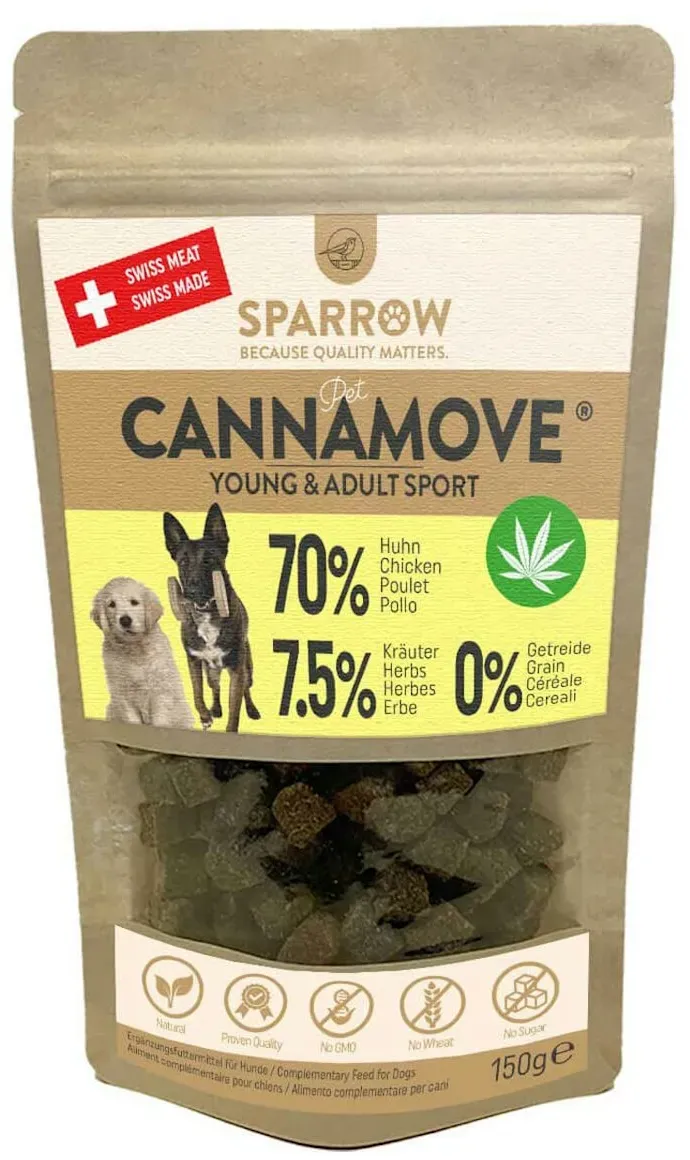 SPARROW Pet CannaMove Hundesnacks 200 Gramm