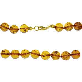 Ostsee-Schmuck Kette ohne Anhänger Kugel 10 mm Bernstein