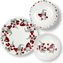 Excelsa Gnome Sweet Home Tellerservice 18-tlg. bunt