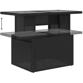 vidaXL Garten-Lounge-Set 5-tlg. schwarz