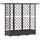 vidaXL Hochbeet mit Rankgitter und Dach 164 x 40 x 123 cm Braun
