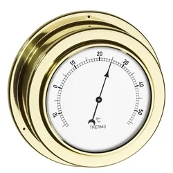 TFA Dostmann 19.2015, Elektronisches Umgebungsthermometer, Indoor, Analog, Gold,
