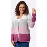 Casual Looks Ajour-Strickjacke in Rosa 52