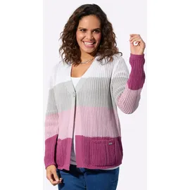 Casual Looks Ajour-Strickjacke in Rosa 52