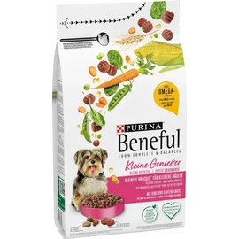 Purina BENEFUL Kleine Genießer mit Rind Hundetrockenfutter 1,4kg Beutel (6er Pack (6 x 1400g))