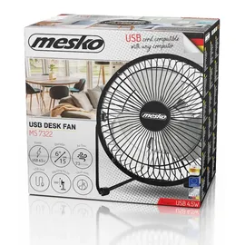 Mesko MS 7322 15 cm Tischventilator Schwarz