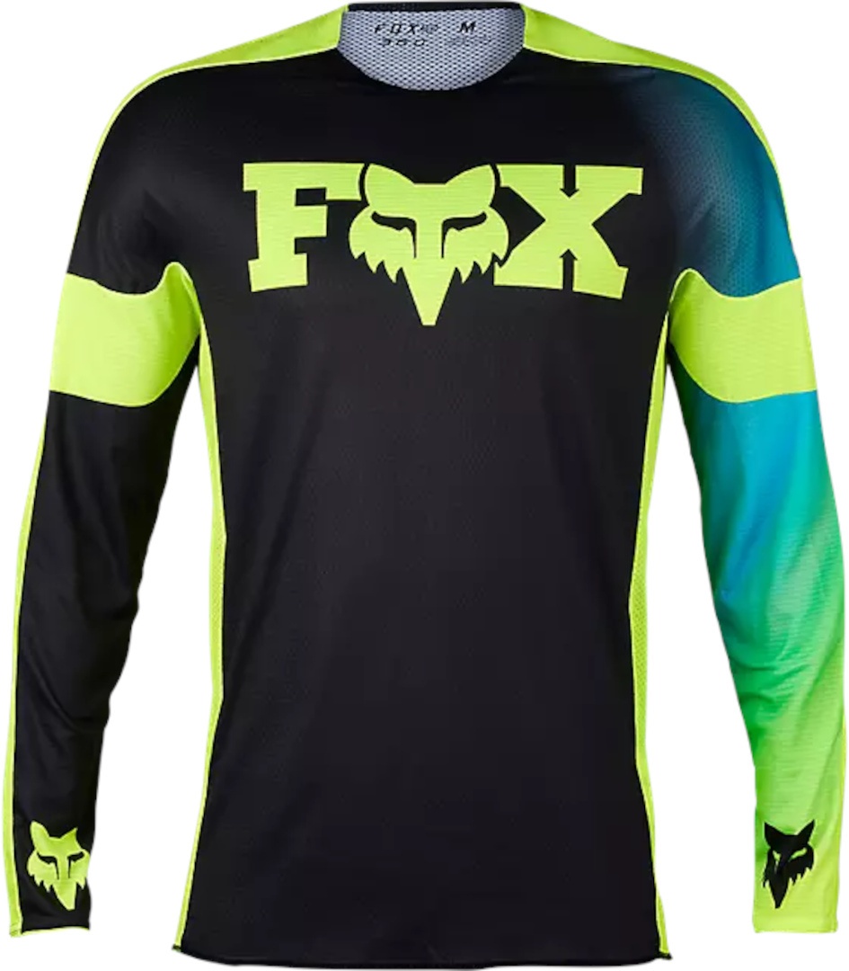 FOX 360 Streak Motorcross shirt, zwart-geel, L