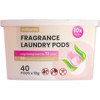 ochama Waschmittel-Pods – Leistungsstarke Waschmittel-Pods, Waschmittel-Kapseln, Mikrokapsel-Tabletten, keine schädlichen Zusatzstoffe, lang anhaltender Duft – 10 g * 40 in 1 Packung