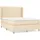 vidaXL Boxspringbett 140 x 200 cm Creme