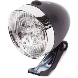 Scheinwerfer Chrom/Schwarz LED Fahrrad SCHWARZ|SCHWARZ No Size