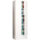 VCM Lona Aktenschrank 70 x 39 x 200 cm weiß
