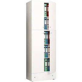 VCM Lona Aktenschrank 70 x 39 x 200 cm weiß