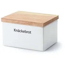 Continenta Vorratsdose Keramik weiß 17,5 x 13,5 x 11 cm 0,8 l